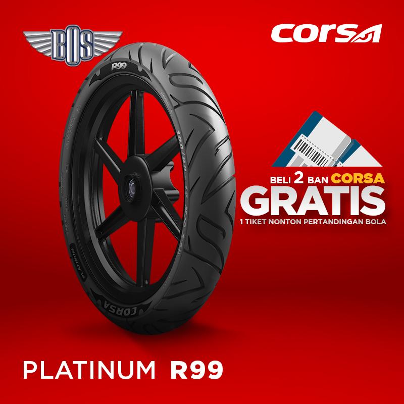 Ban Motor Corsa (Front/Rear) R99 110/80-14 TUBELESS GRATIS JASA PASANG
