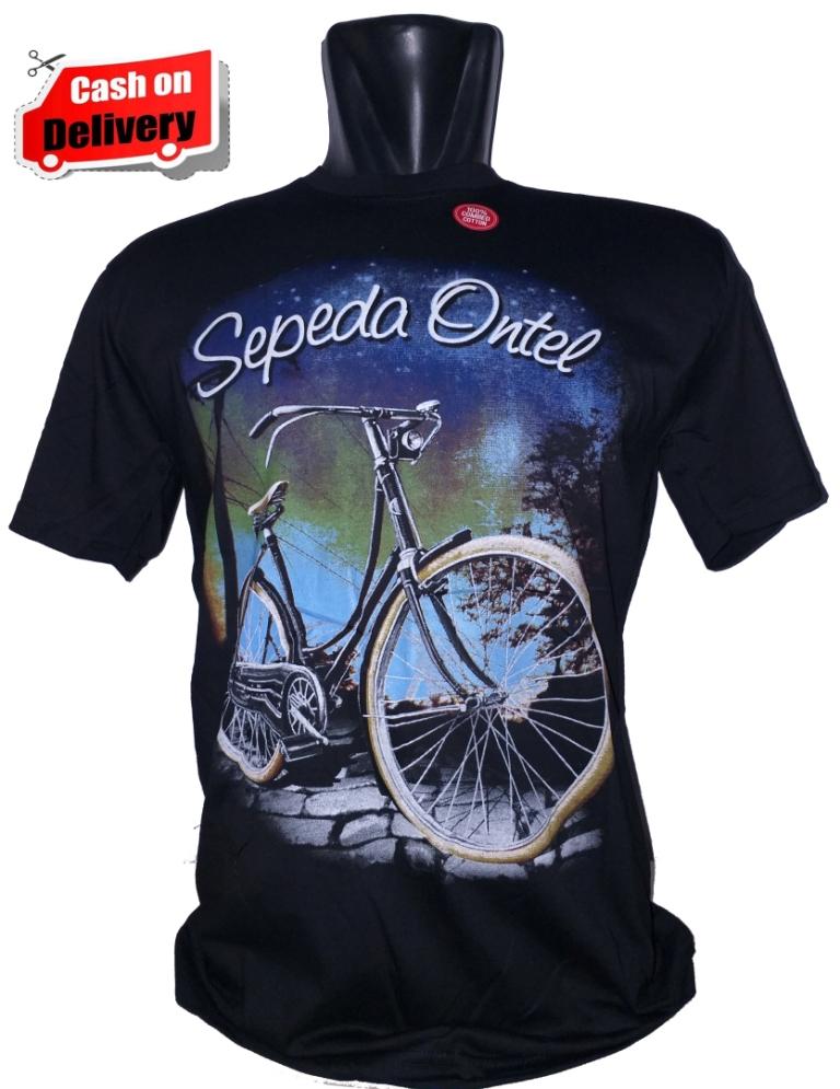 Prsd Fashion - Kaos Distro Sepeda Ontel / Tshirt Murah Tumblr Import Pria 3d Dimensi Metal Keren Bloods Sablon Anak Laki Jakarta Bandung Big Size Artis Premium Cowok Cewek Gambar Tengkorak Korea Surfing Anime One Piece Adventure Outdoor Style