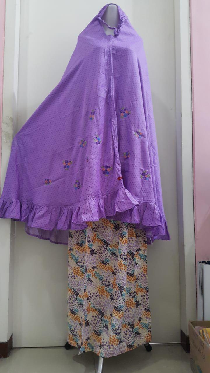 Dannis Mukena Motif type 180721 AC - Warna Merah Muda - Ungu