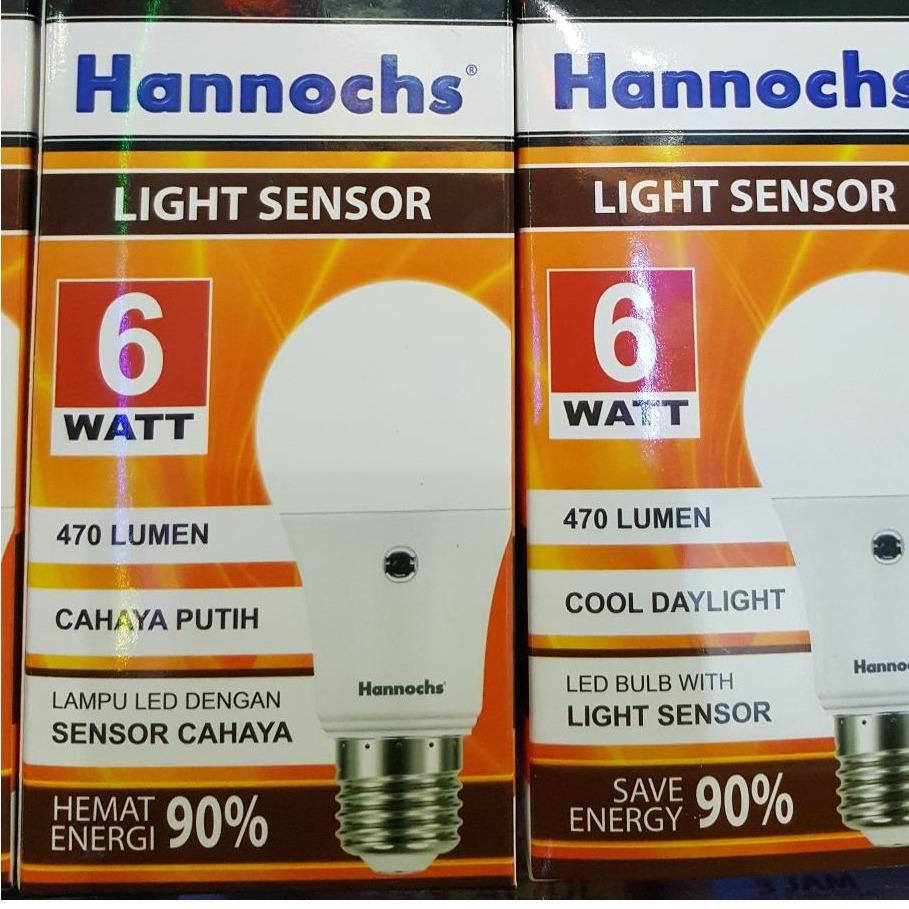 Hannochs Lampu LED Otomatis Hemat Energi dengan Sensor Cahaya Lampu Jalan Pintu Jendela Automatic Switch Hannoch