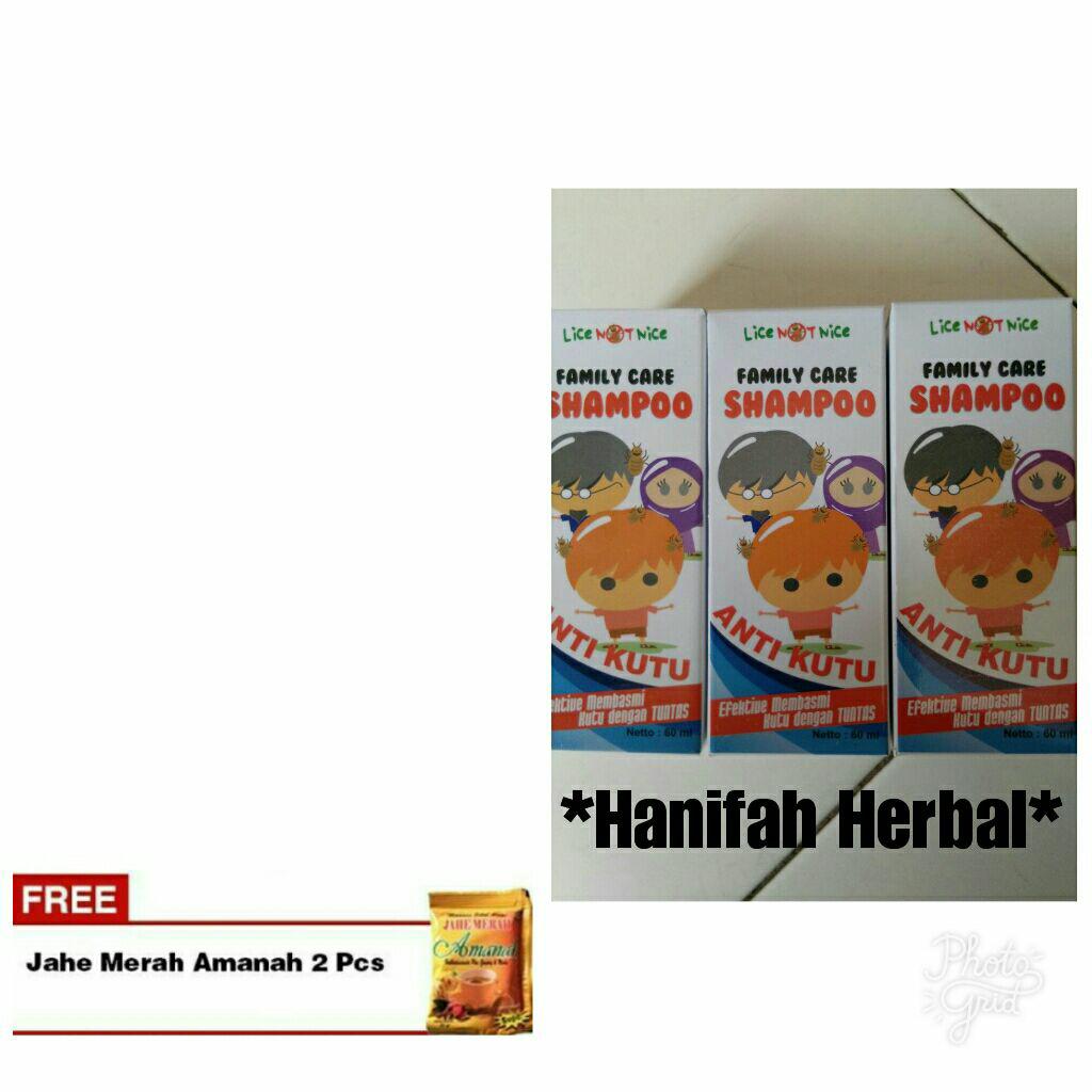 Shampo anti kutu family care 3 paket