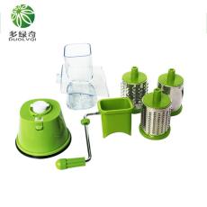Goft Multi-fungsi Sayuran Buah Pemotong Manual Drum Slicer Shredders Grinder Hijau