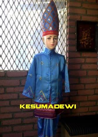 Terbaru! Minang Sd 1-3 |Baju Adat Kostum Karnaval Pentas Seni Anak Pria Daerah - ready stock