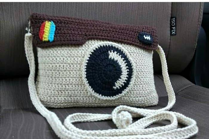 Tas Rajut Instagram / Sling Bag Rajut Instagram - Tas Selempang - Tas Selempang Terlaris - Fashion Wanita Kece - Tas Selempang Import - Best Seller - Tas Branded - Tas Import Murah