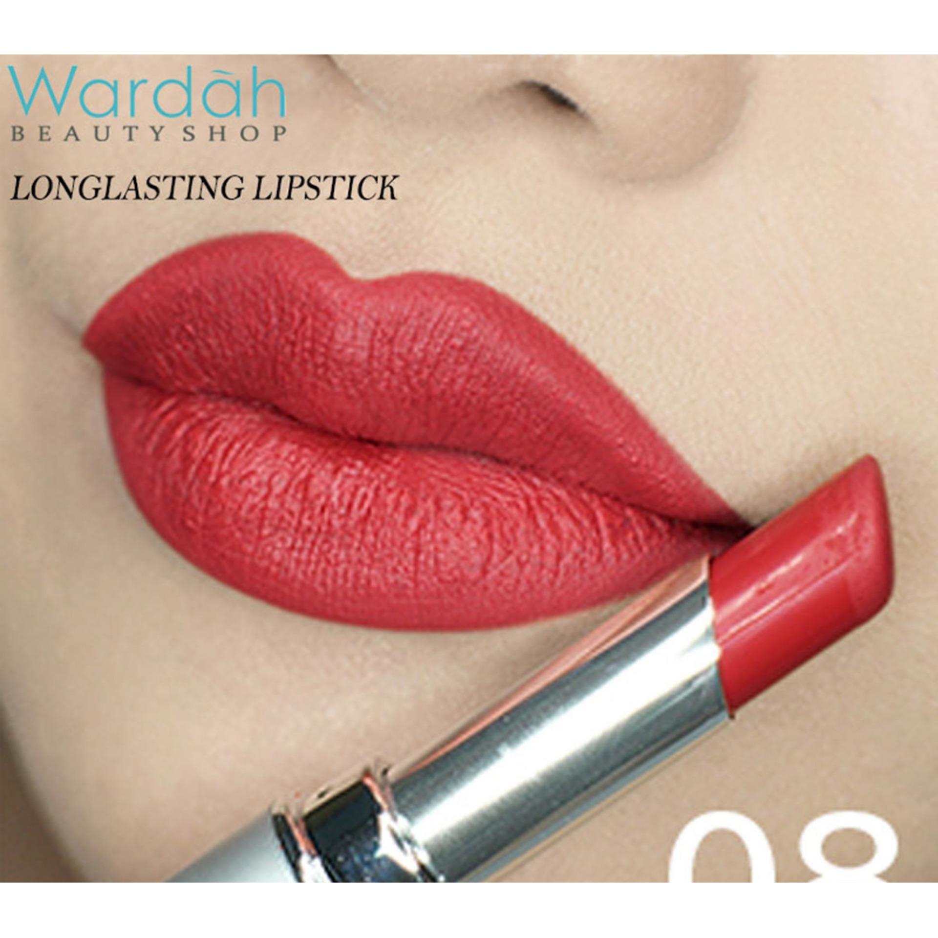 Wardah Longlasting Lipstick (08 Red Velvet) - Lipstick Matte