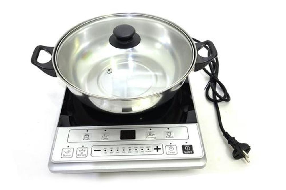 Beli Midea Kompor Induksi IC1613 Bonus Panci Stainless Dan Penggorengan