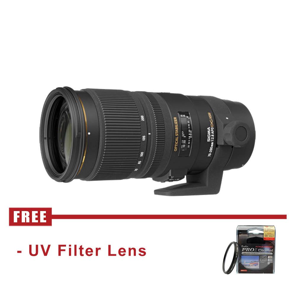 Lensa Sigma 70-200mm f/2.8 EX DG APO OS HSM for Nikon - FREE UV Filter