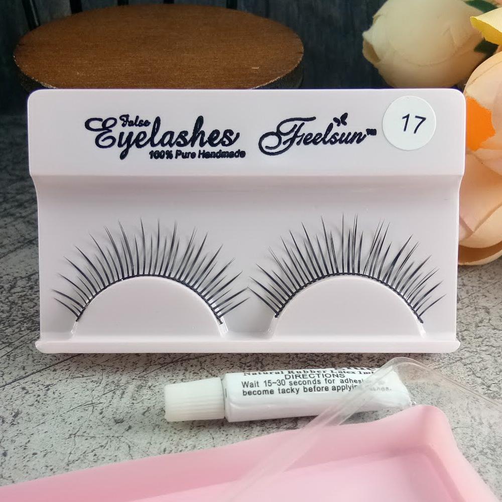 Anneui - Feelsun Bulu Mata Palsu Eyelash Set Sepasang Bulu Mata Dan Lem - No.17