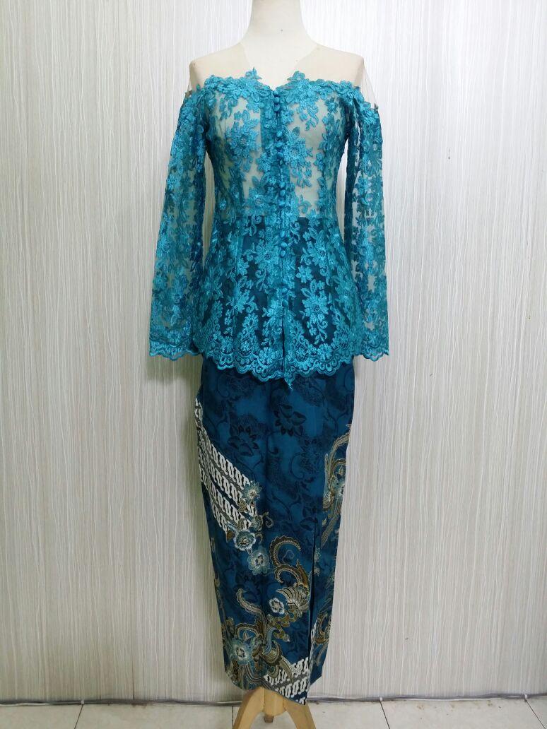 Baju Kondangan Pernikahan Kebaya Wisuda Domas Muslim KBY SABRINA RR1827 BIRU Brokat Timbul Arcobaleno Pesan Kebaya Seragam,Jual baju model kebaya wisuda modern terbaru, cocok untuk wisuda, pernikahan, kondangan dan acara resmi lainnya dengan harga murah