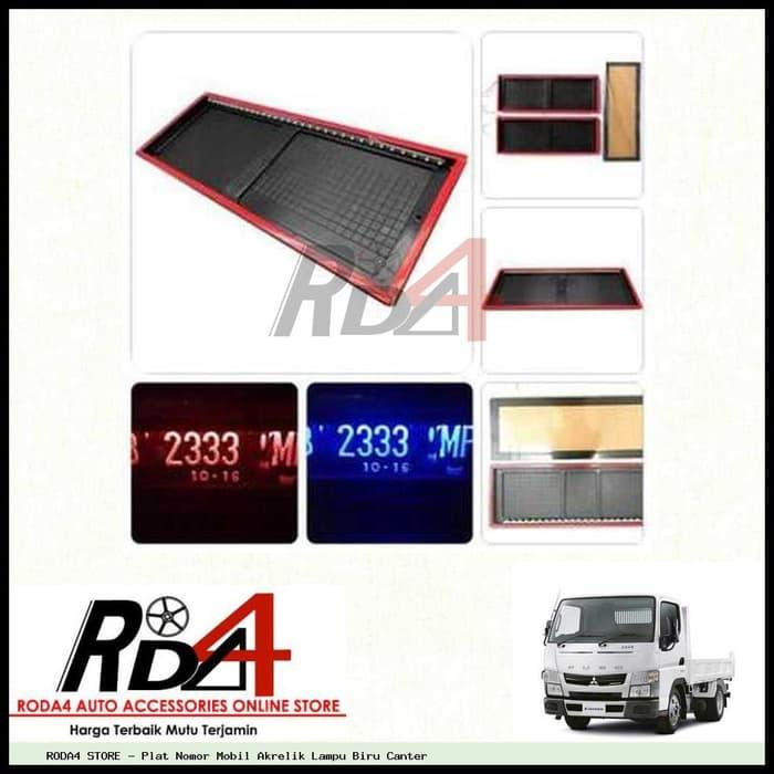 Canter Plat Nomor Mobil Akrelik Lampu Biru Canter