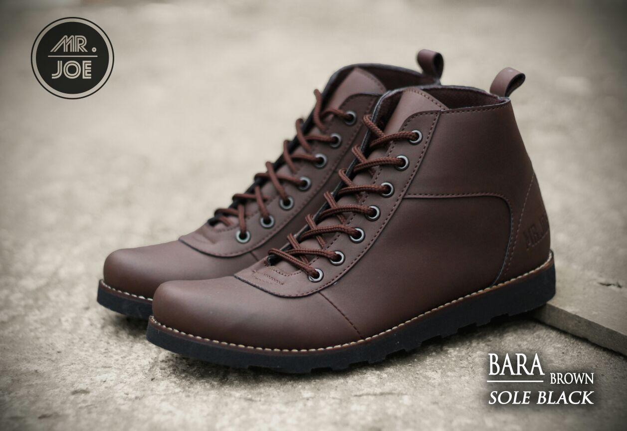 SEPATU MR.JOE BOOTS BARRA COKLAT SOL TAN ORIGINAL