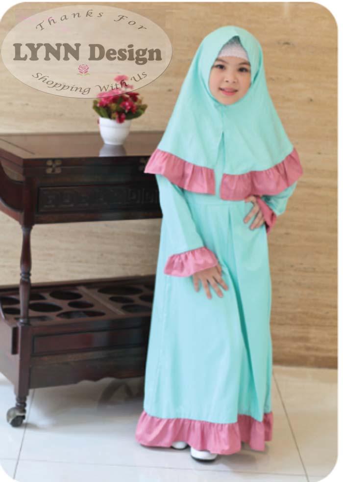 Gamis Muslim anak set Premium by Lynn Design