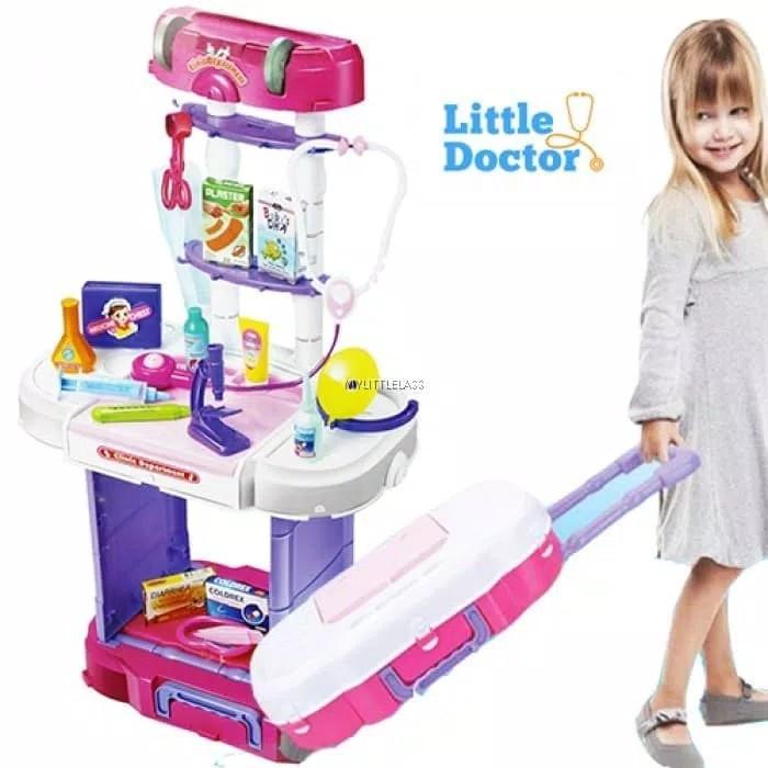 PROMO TERMURAH P-18000180 Mainan Anak Little Doctor 3in1 - Mainan Dokter Koper W087 TERLARIS