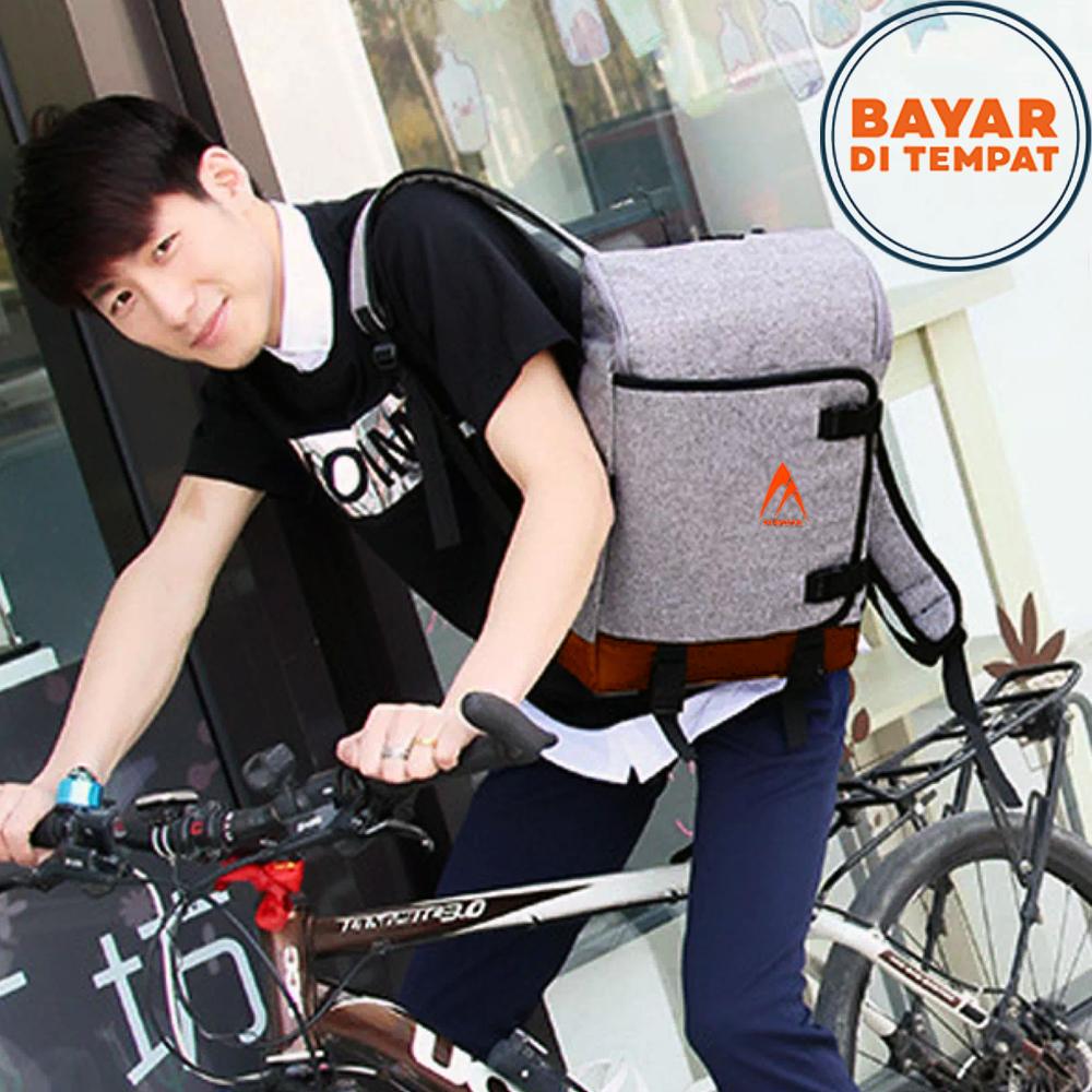 Metric Tas Pria Tas Wanita Tas Ransel Pria Tas Ransel Wanita Tas Laptop Tas Punggung Tas Notebook Tas Korea Tas Ransel Korea 2018 Tas Oudtoor Tas Travel Tas Kerja Tas Kuliah Produk Original - Grey