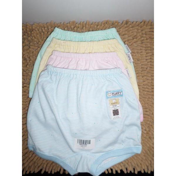 Promo Celana Pendek Fluffy Celana Pendek Salur -L
