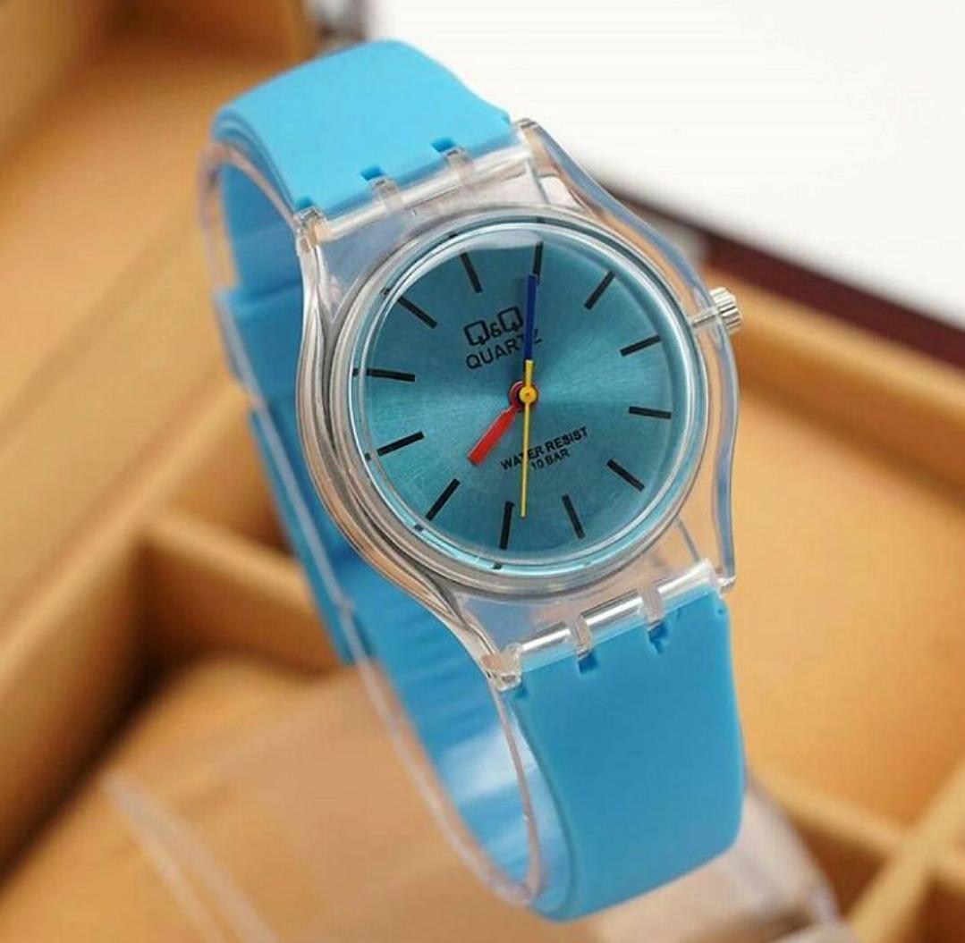 QQ Analog QQ/QnQ - Jam Tangan Fashion Wanita - Rubber Strap - Terbaru