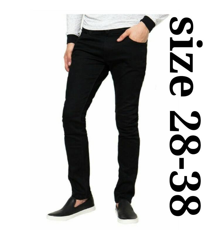 Celana jeans pria slimfit - celana denim blackfield - Hitam