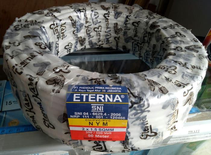 KABEL ETERNA NYM 2x1,5 / KABEL LISTRIK ETERNA NYM 2x1.5 |PER ROLL 50 M