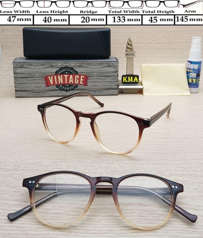 DISKON kacamata korea frame kacamata minus VINTAGE bulat kacamata minus retro TERMURAH