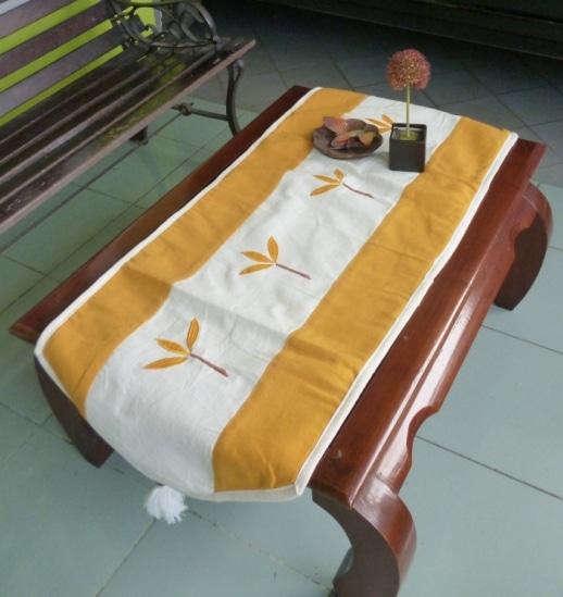 PROMO Sarung Bantal Kursi Set Tenun Motif Bambu Kuning TERBARU