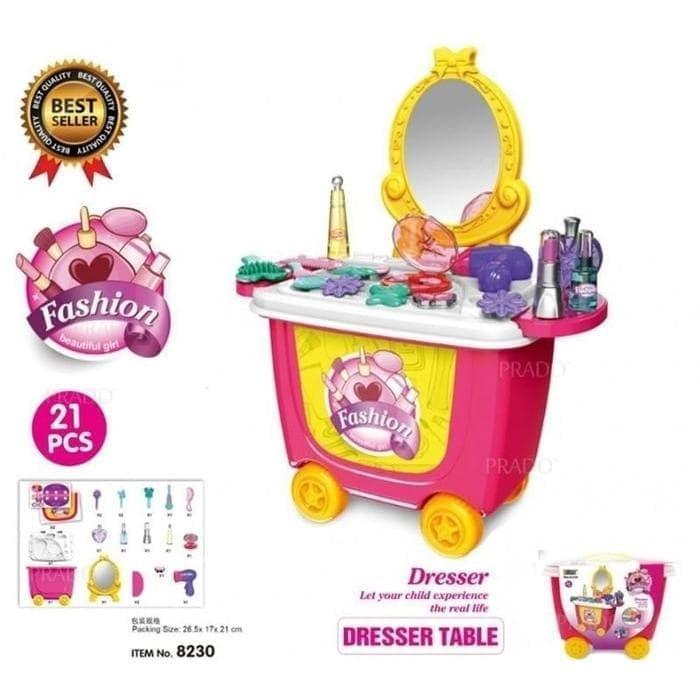 Dresser Table Trolley - Mainan Anak Cewek Make Up