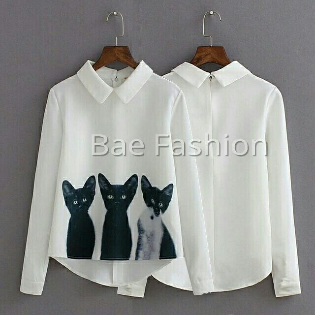 Bae.Fashion Kemeja kerja wanita/ Kemeja mio mio/ Kemeja putih/ Atasan wanita / Baju kantor Wanita/ Fashion wanita/ blouse murah wanita