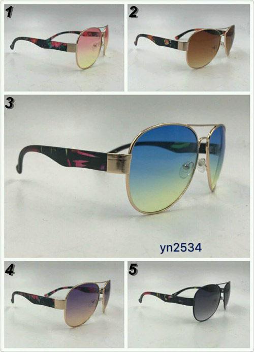KACAMATA MURAH KACAMATA WANITA KACAMATA HITAM KACAMATA BULAT AVIATOR SUNGLASSES ANTI UV YN2534