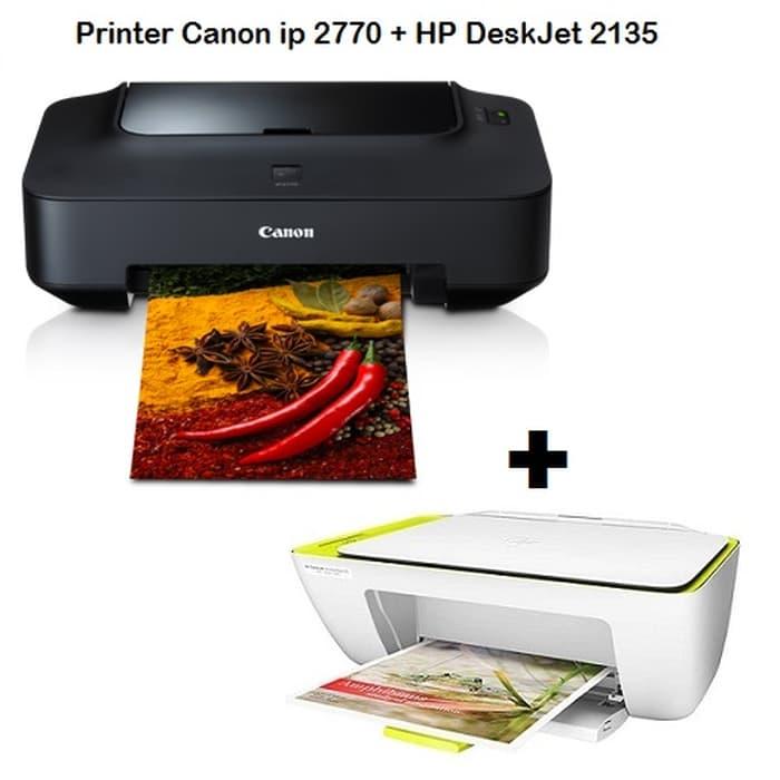 Paket Printer Canon Pixma ip 2770 + Printer HP Deskjet 2135 All-in-One