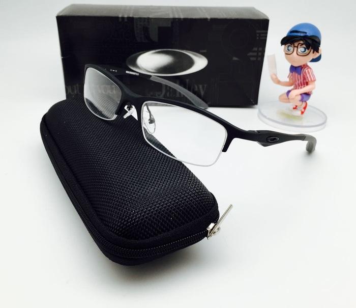 Best Seller!! Frame Kacamata Minus Oakley Magnesium Bracket 0.5 Half Frame Pria - ready stock