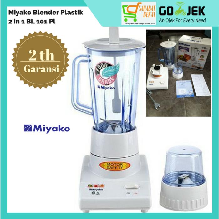 HARGA SPESIAL!!! Miyako Blender Plastik satu liter 2 in 1 Garansi Murah Bagus bergarans - NwsrIH