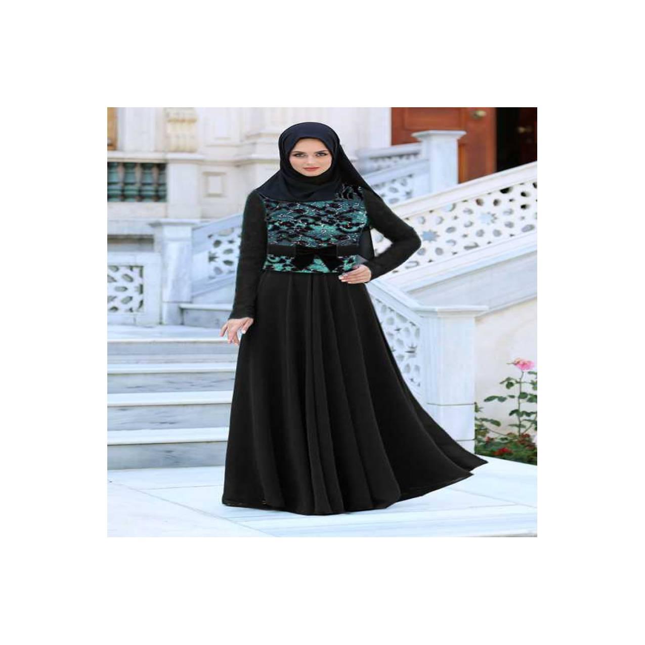 Gamis Muslim Import Korea Big Size XL-6XL DC-M0126 Murah