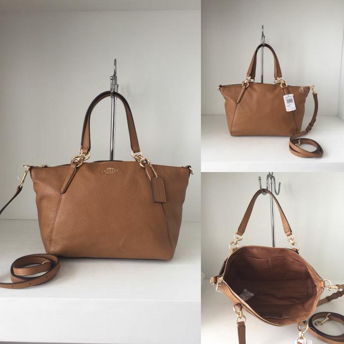 BEST SELLER!!! Ready coach f28993 small kelsey leather light saddle 28-36x22x8cm. - OA0mA8