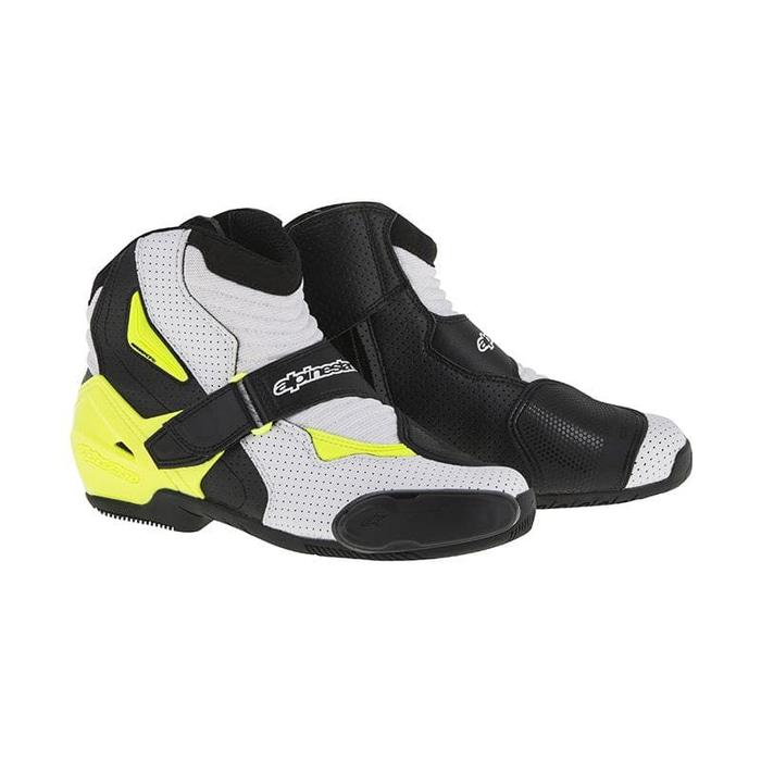 Alpinestars SMX-1 R Vented Sepatu Touring - Black Yellow Original