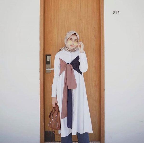 Nuraya Long Tunik Baju Atasan Wanita Modern BPS Promo