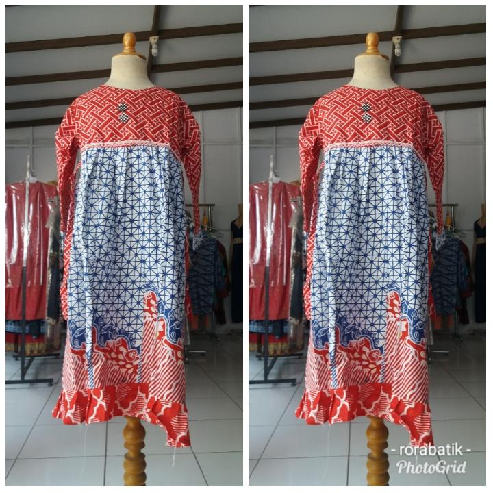 gamis batik anak 5-7 tahun
