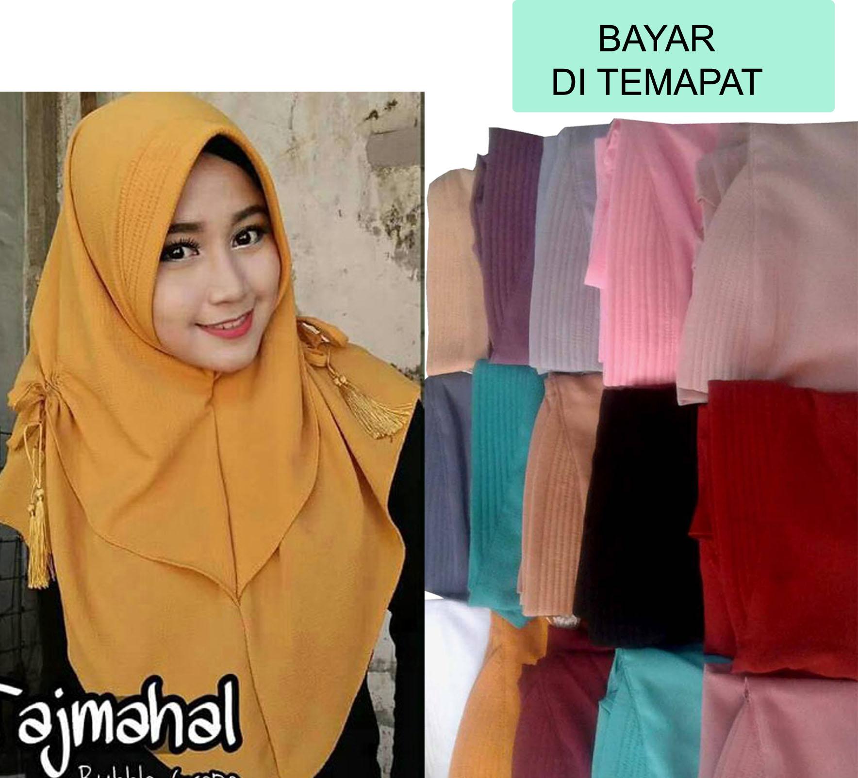 Diky noval/ hijab instan/ kerudung trendy/ Kerudung Instan Tajmahal/Double Layer Kuncir Hijab/hijab trendy