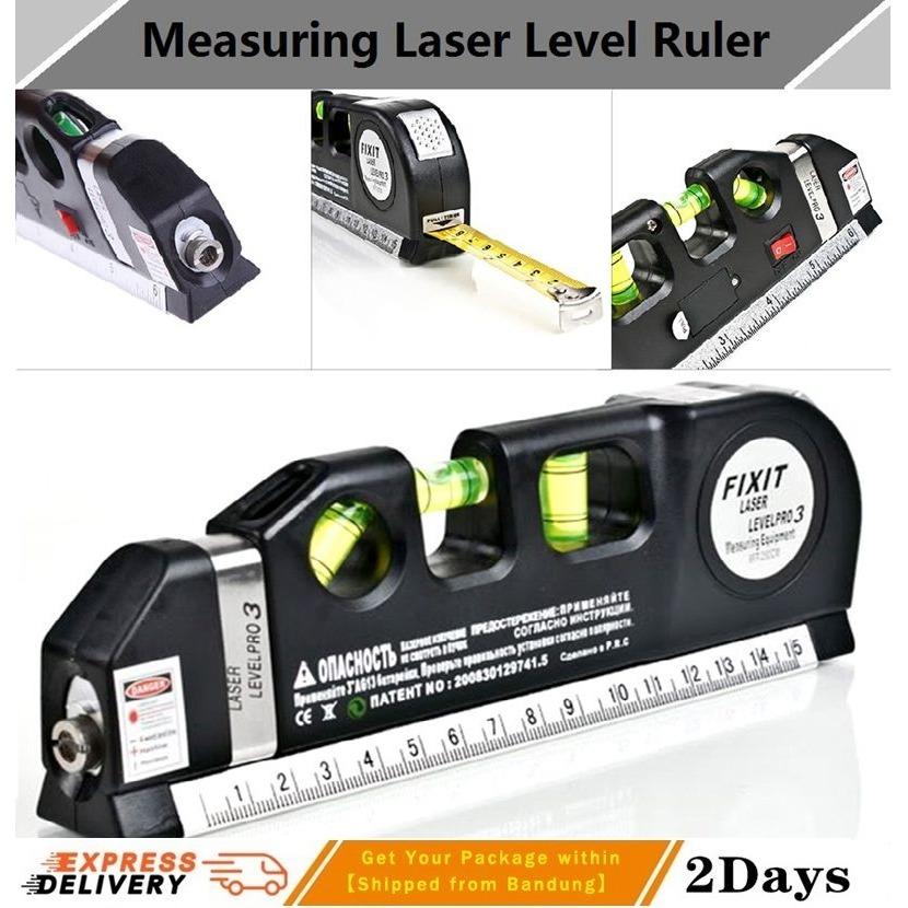 Meteran Serba Guna New Measuring Tape Terbaru Dengan Laser Penggaris Spirit Level Waterpass Horizontal Vertical Measure Plus Batere For Laser Teknologi Terkemuka