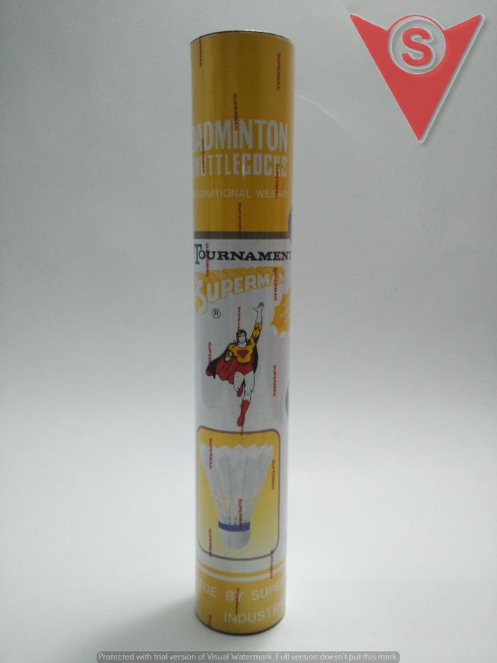Shuttlecocks - Superman Kuning - Utzukw By Dafita Collections.