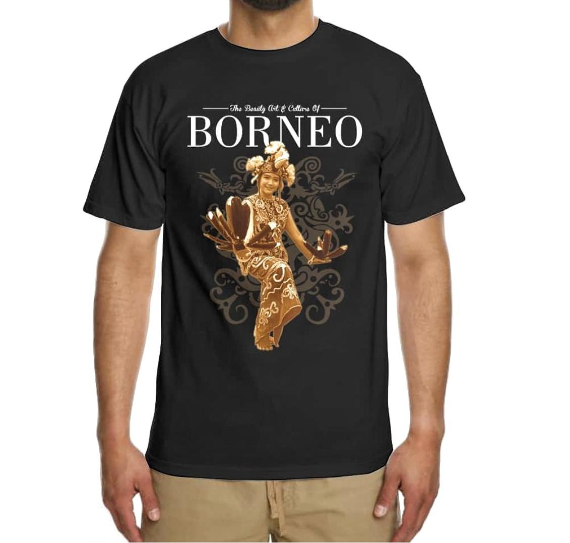 Kaos Distro Khas Balikpapan Kalimantan the Beauty Dancer ukuran L (Large)