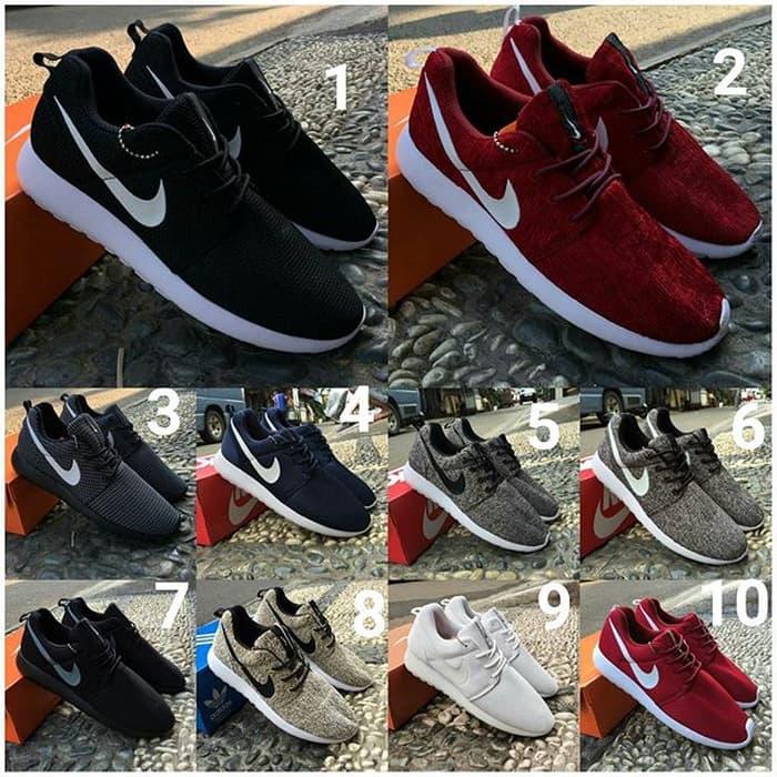 Sepatu Nike Rosherun Jumbo Cowok Cowo Roserun Roshe Run Size 45 46 47 - djus0K