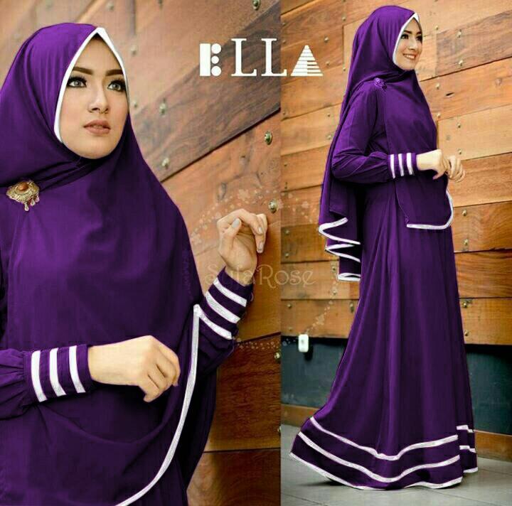 KS Syfarose syari Jersey Premium Maxi fit XL Gratis Bergo LD 100 Gamis kekinian Panjang 130