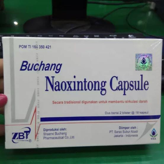 Buchang Naoxintong Capsule (angkung angong ) 72 Kapsul - Obat pelancar darah, untuk stroke dan lumpuh sebelah wajah