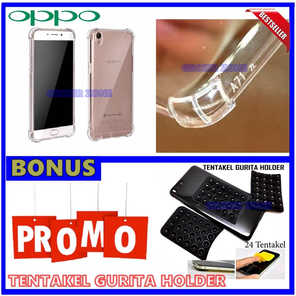 Back Case Soft Jacket / Anti Crack OPPO A71 - Bahan Lebih Bagus + Gratis Holder Gurita ( Grozir zone )