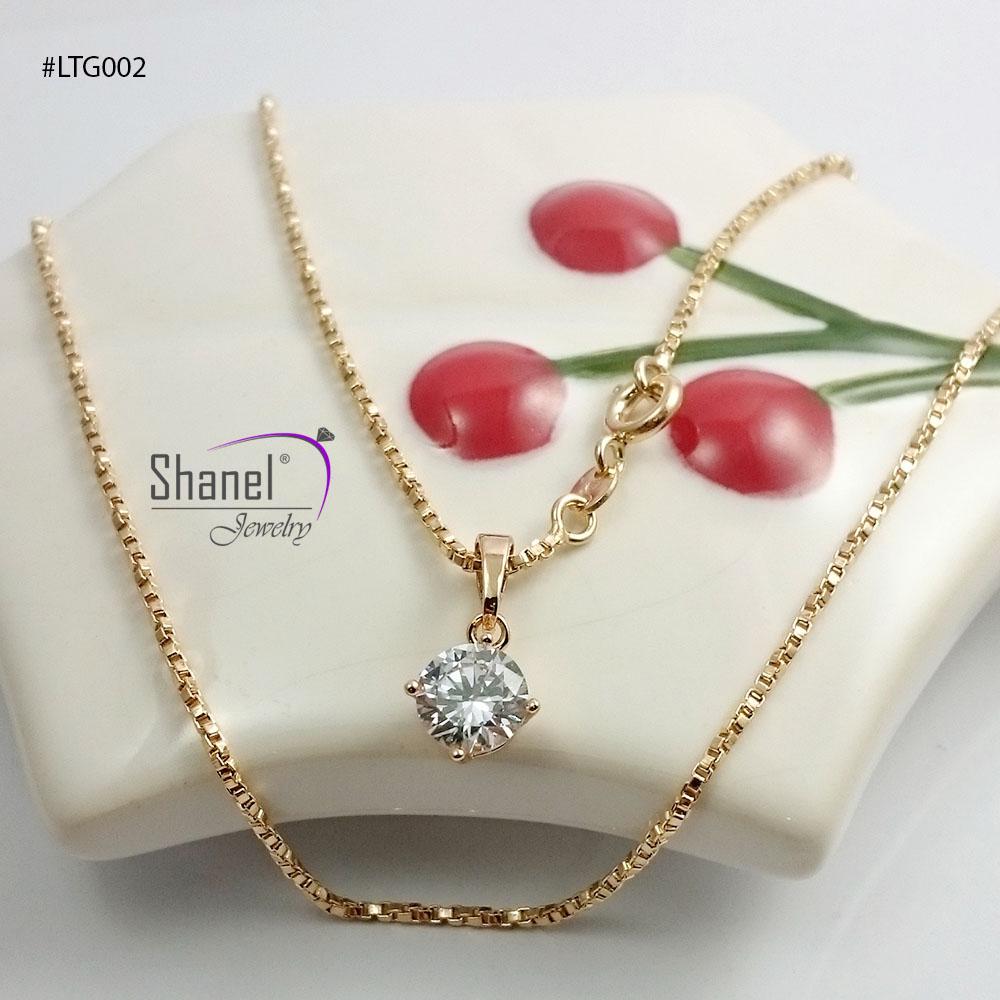 kalung set lionting bulat simple lucu imut sederhana mewah menghias wanita jual cincin gelang tangan bracelet necklace xuping lapis emas 18k silver gold