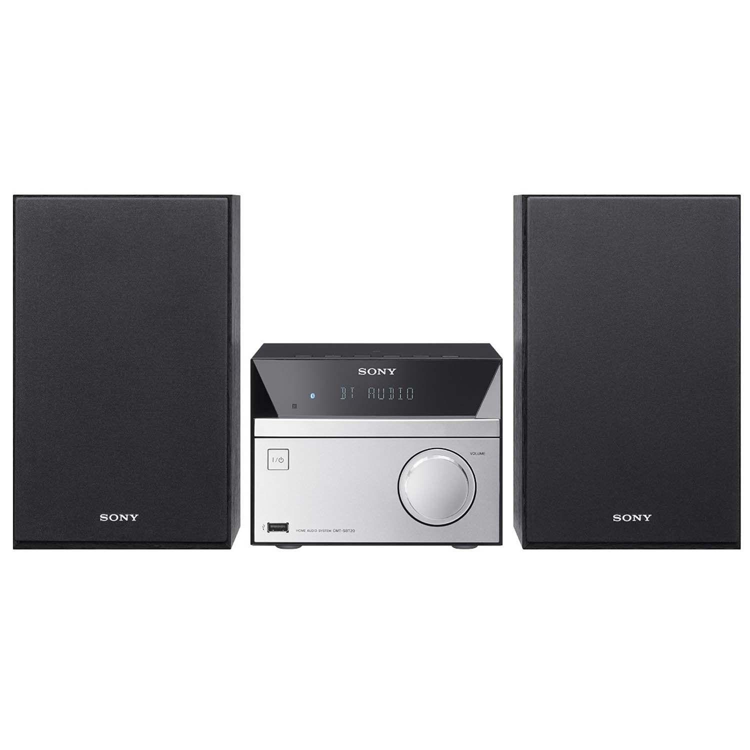 Sony Original CMT-SBT20 / CMTSBT20 / CMT SBT20 Hi-Fi System with CD USB RADIO NFC & BLUETOOTH - warna Hitam-Silver , garansi resmi 1 tahun Sony Indonesia
