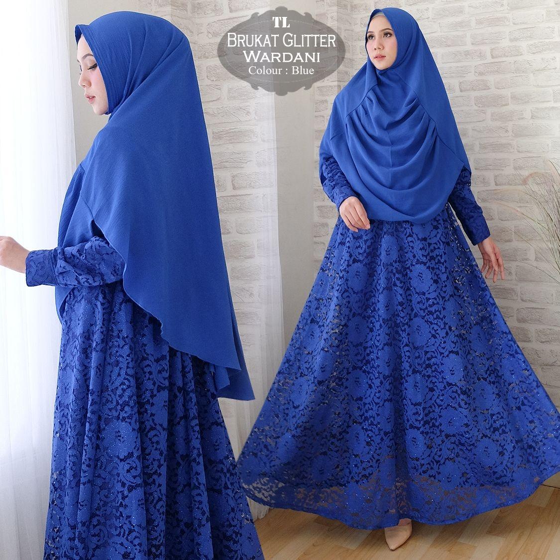 Silentriver88 gamis muslimah syar'i brukat zahra wardani premium