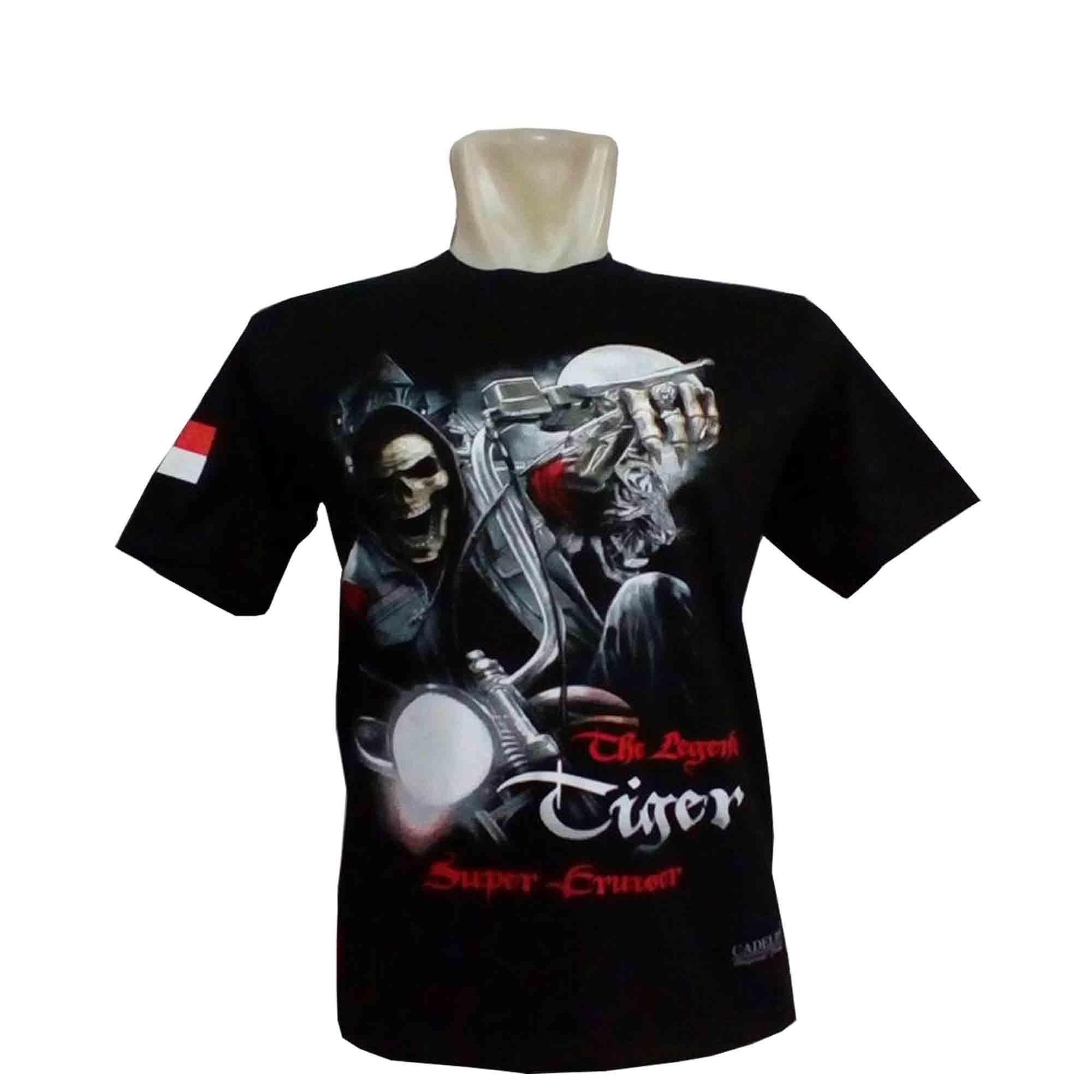 Kaos Honda Tiger TG007 Fashion komunitas Pakaian Distro Motor Berkualitas Baju Club Motor Katun Catoon combet Combed 100% murni Anti Bakteri Sablon Plastysol Thailand Gaul Keren Musim fashion Baru 2019 Mudik Lebaran gagah BONUS Stiker CADEL Bandung