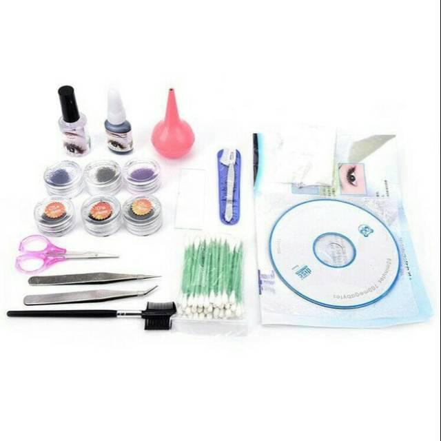PAKET BELAJAR TANAM BULU MATA PALSU / EYELASH EXTENSION PAKET SET / STATERKIT EYELASH EXTENSION