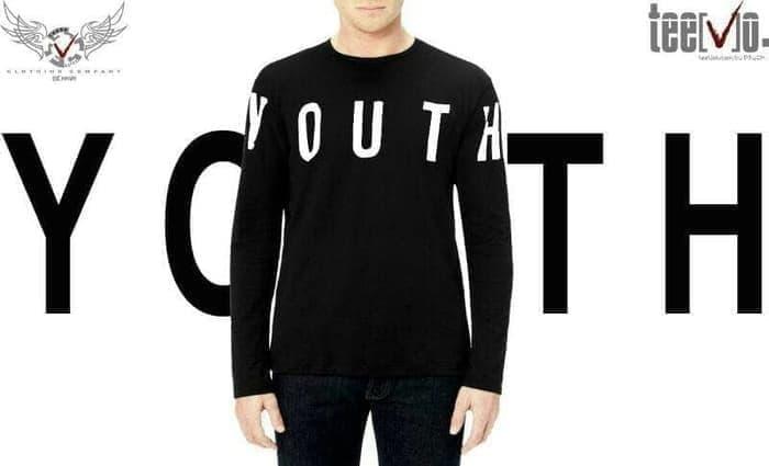 Kaos Baju longsleeve lengan panjang cowok fashion pria Distro