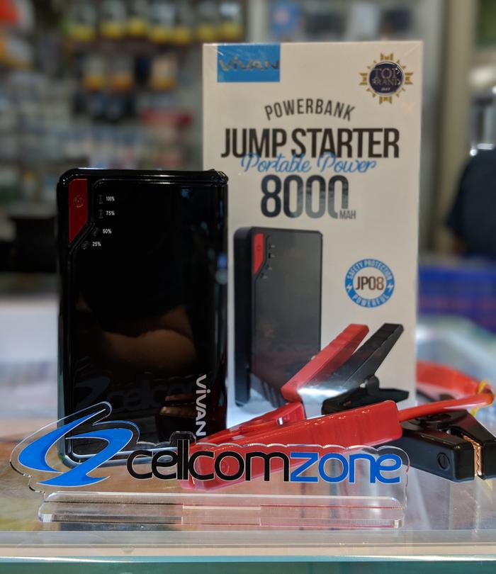 VIVAN JP08 8000MAH / JP10 NEWORIGINAL POWERBANK JUMPER MOBIL - ready stock